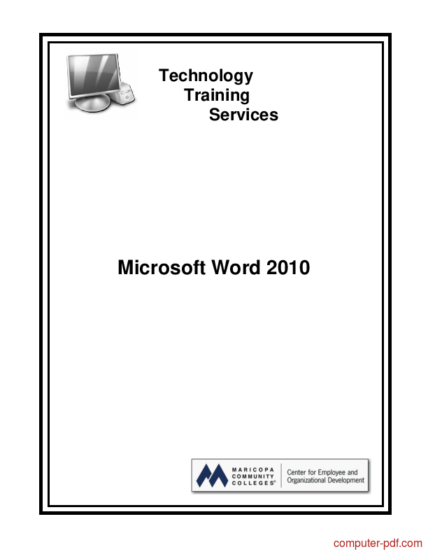 Pdf Microsoft Word 2010 Free Tutorial For Beginners