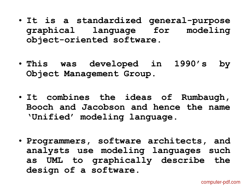 Unified Modeling Language Pdf