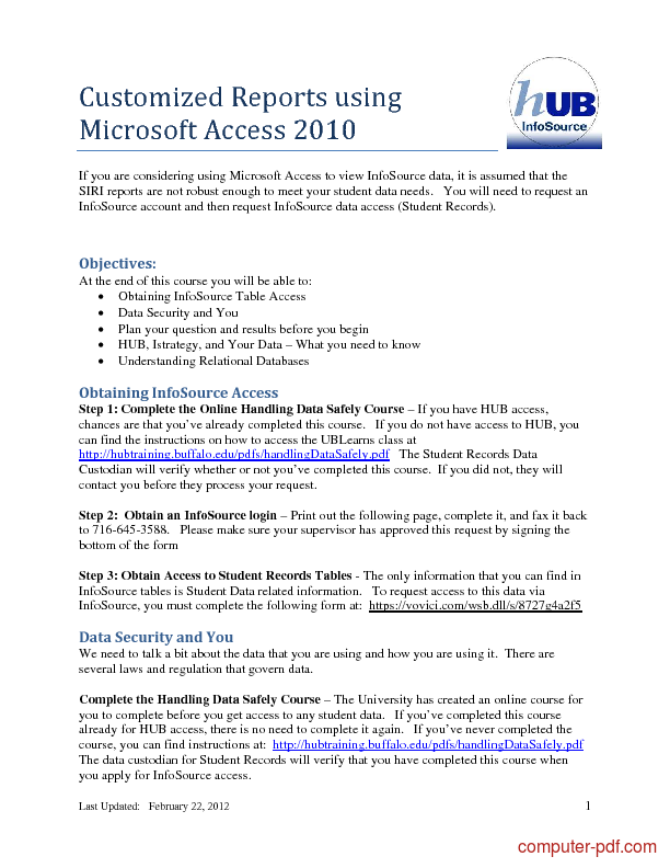 microsoft access 2013 tutorial pdf free download microsoft access 2013 tutorial pdf free download