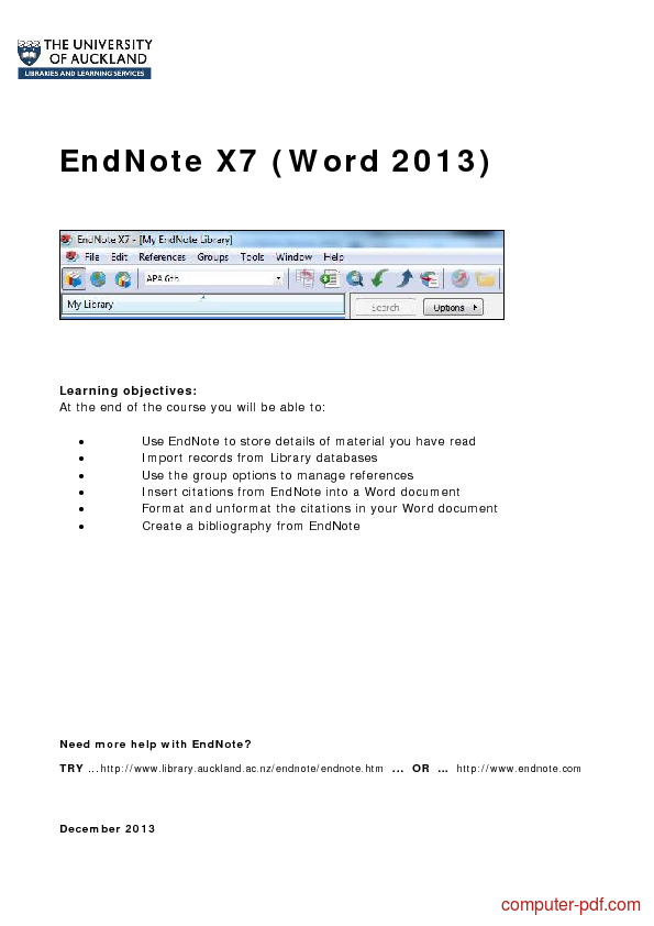 how to use endnote and word how to use endnote and word