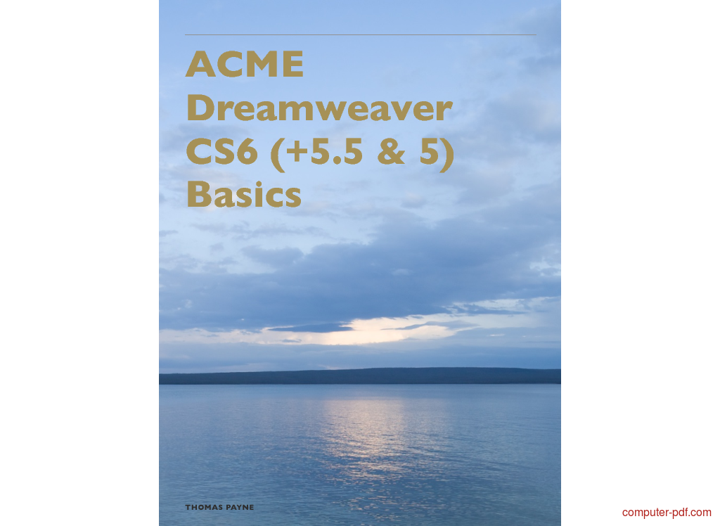 dreamweaver cs6 tutorial ebook dreamweaver cs6 tutorial ebook