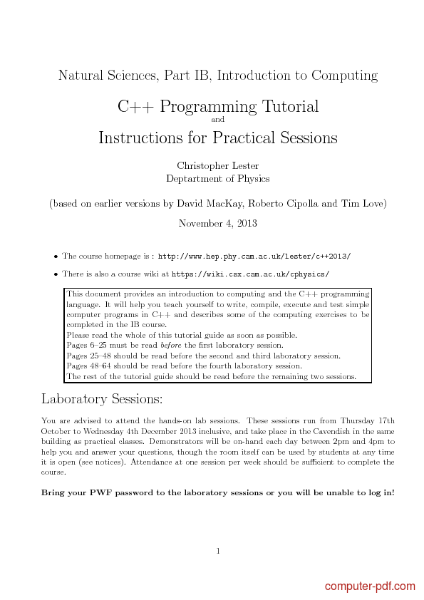 PDF C Programming free tutorial for Beginners PDF C Programming free tutorial for Beginners