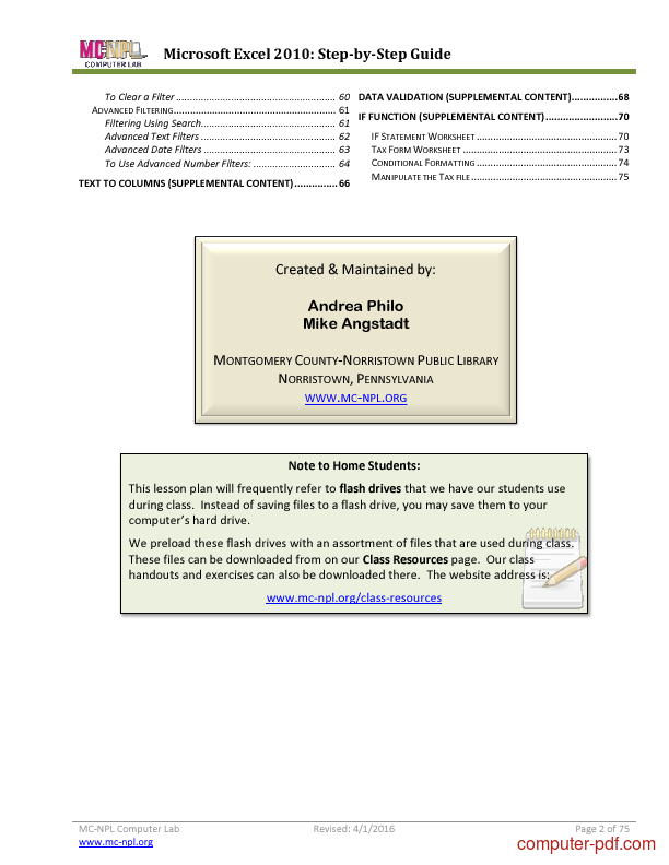 belajar dasar microsoft excel 2010 pdf