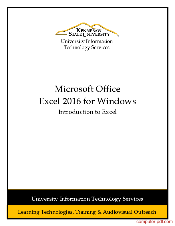 beginner excel 2016