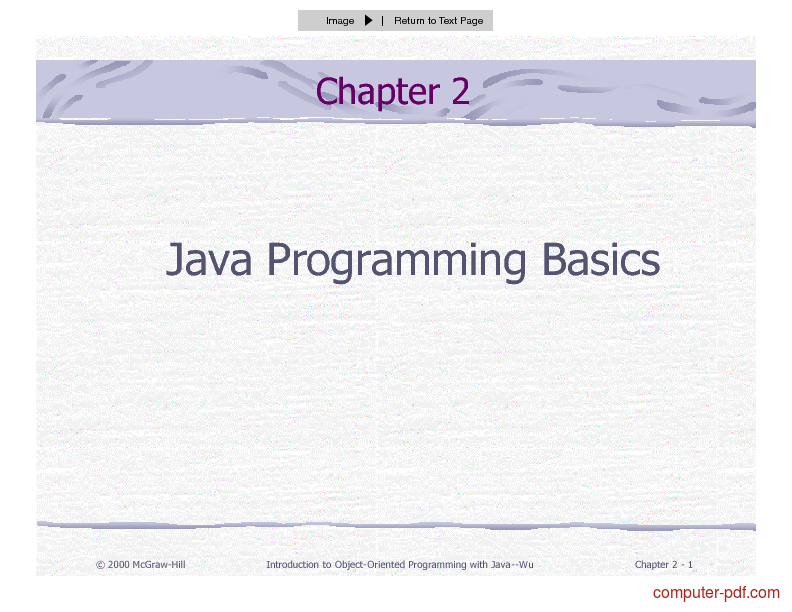 PDF Java Programming Basics free tutorial for Beginners PDF Java Programming Basics free tutorial for Beginners