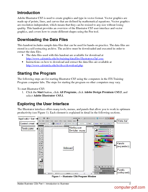 PDF] Adobe Illustrator CS5 Part 1 Introduction free tutorial for 