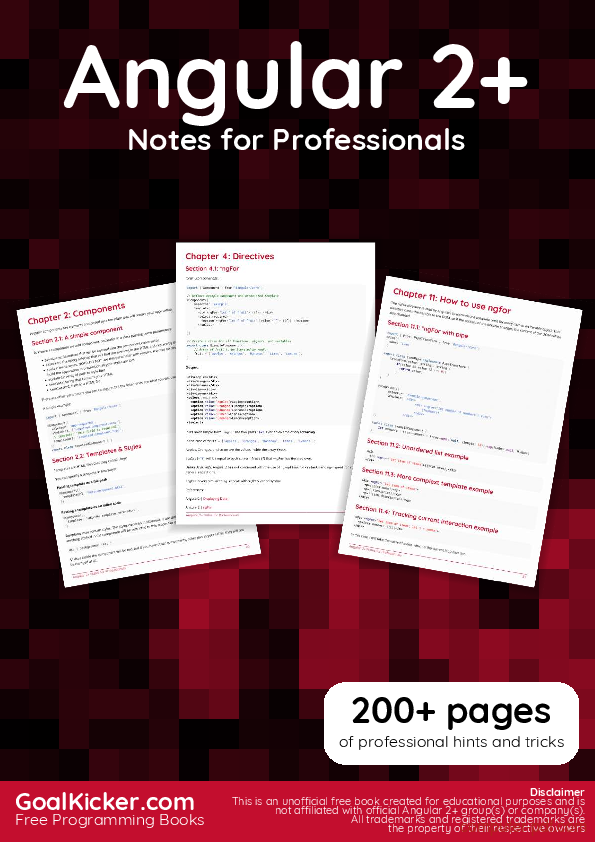 Angular 2 Tutorial Pdf Free Download