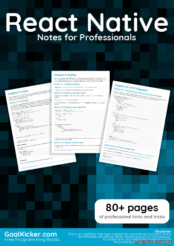 [PDF] React Native Notes for Professionals book free ...