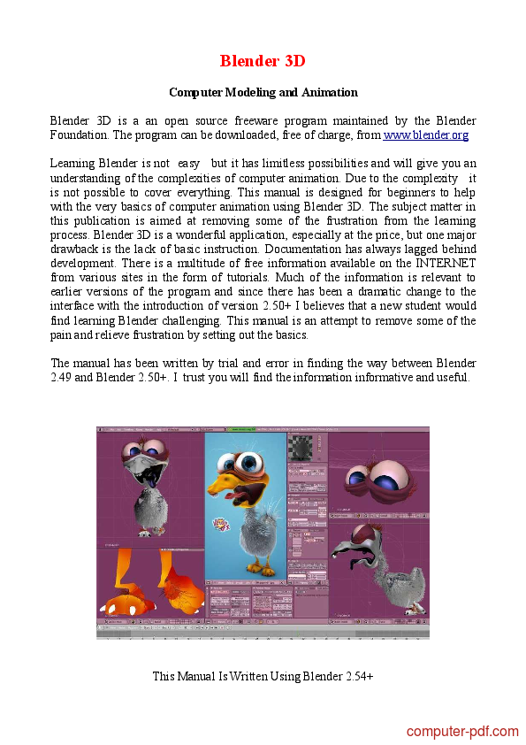 PDF] An Introduction to Blender 3D Learn Tutorial