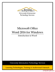 microsoft office word 2016 tutorial pdf