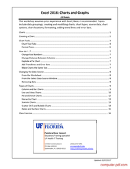 Excel 2016 Charts And Graphs