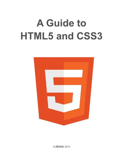 Cover of the A Guide to HTML5 and CSS3 PDF