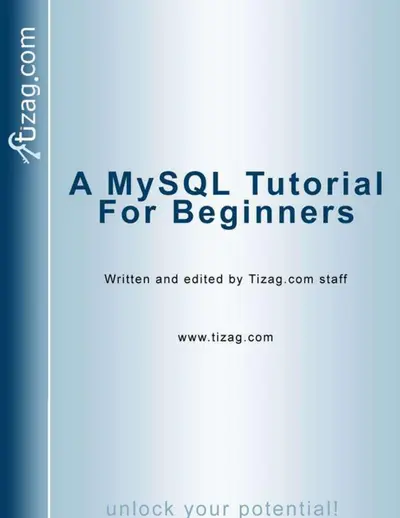Cover of the A MySQL Tutorial for beginners PDF