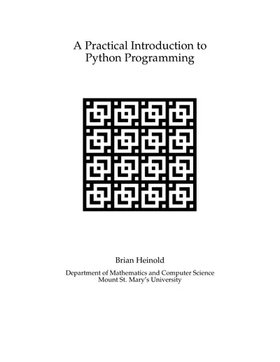 Cover of the A Practical Introduction to Python Programming PDF