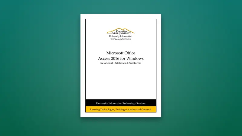 Mastering Relational Databases and Subforms in Access 2016 — Free PDF — PDF cover