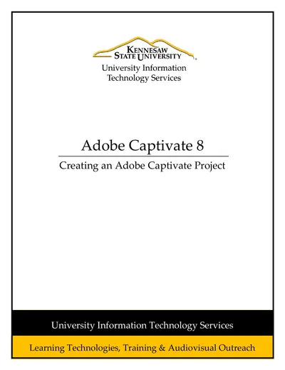 Cover of the Adobe Captivate 8 PDF