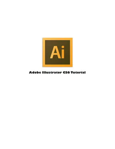 Cover of the Adobe Illustrator CS6 Tutorial PDF