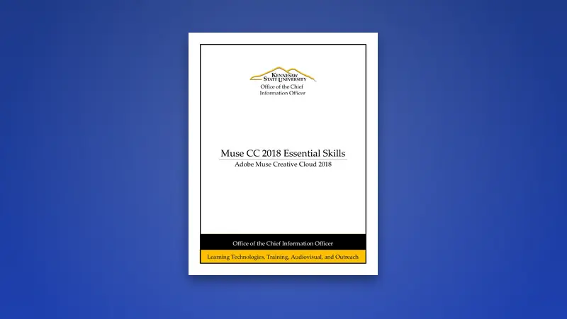 Adobe Muse CC 2018 Essential Skills — Free PDF — PDF cover