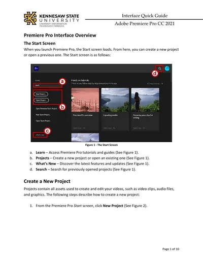 Adobe Premiere Pro CC – Quick Guide — free PDF cover