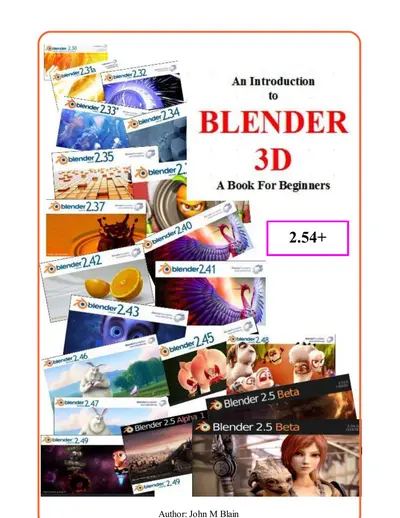 An Introduction to Blender 3D — free PDF cover