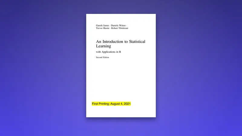 An Introduction to Statistical Learning PDF: Master Key Concepts — PDF cover