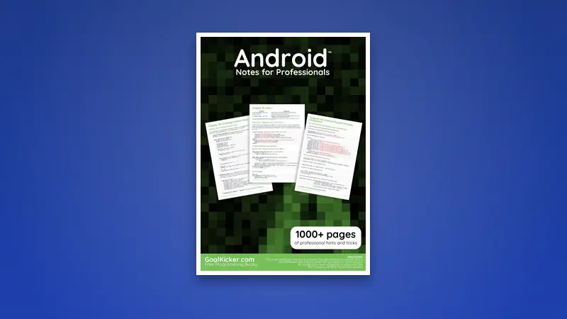Android Notes for Professionals book PDF – Essentials — PDF cover