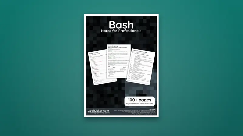 Bash PDF Notes for Professionals book — PDF cover