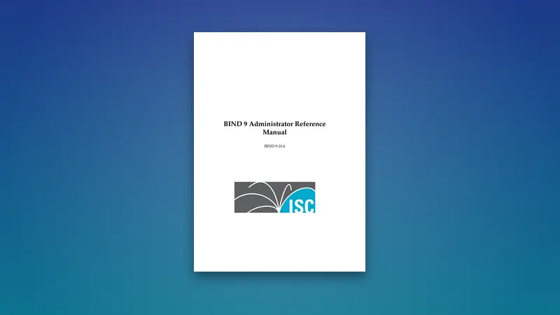 BIND 9 Administrator Reference PDF Manual — PDF cover