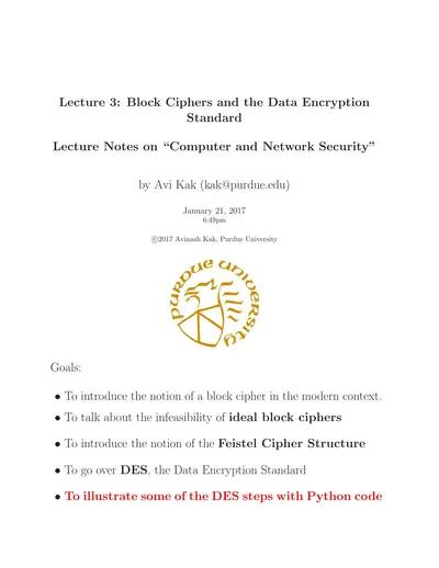 Cover of the Block Ciphers and the Data Encryption PDF