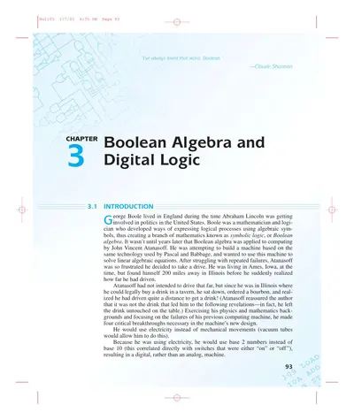 Boolean Algebra and Digital Logic — free PDF cover