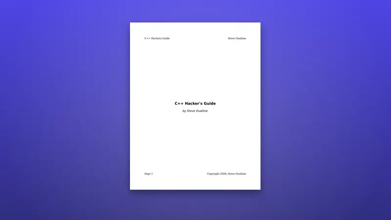 C++ Hacker's Guide PDF: Master Essential Programming Skills — PDF cover