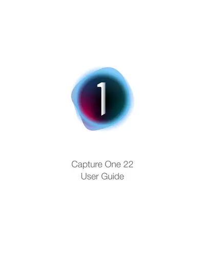 Capture One 22 User Guide — free PDF cover