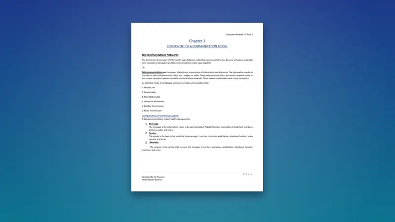 Cover of the Computer Network PDF