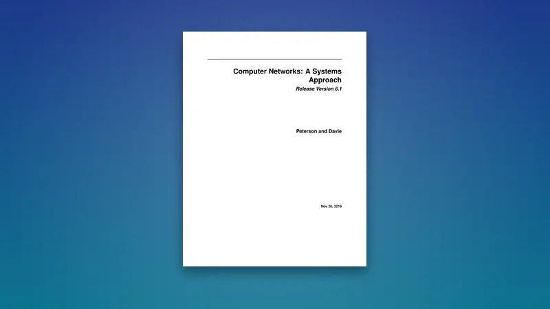 Computer Networks PDF: A Systems Approach — PDF cover