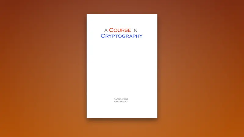 A Course in Cryptography PDF — Course Overview — PDF cover