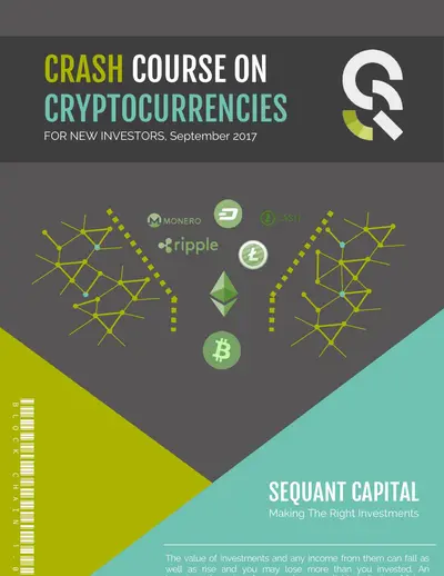 Crash course on cryptocurrencies — free PDF cover