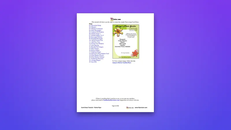 Create Flyer using CorelDraw: Practical Design Tutorial — PDF cover