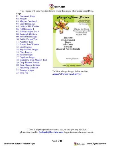 Cover of the Create Flyer using CorelDraw PDF