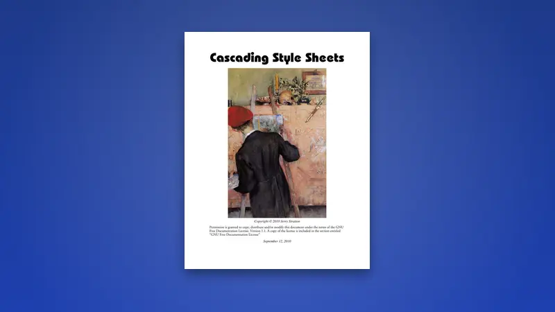 CSS Cascading Style Sheets: Practical Styling Guide — PDF cover