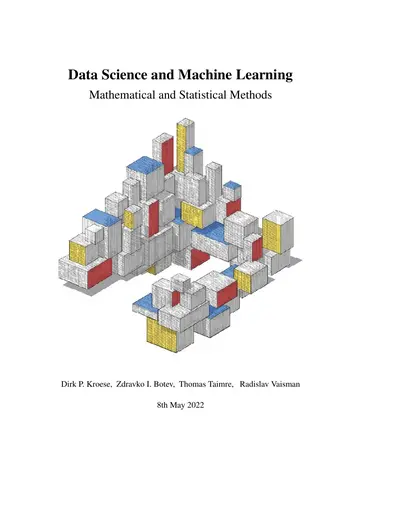 Cover of the Data Science and Machine Learning PDF