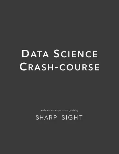 Cover of the Data science Crash Course PDF