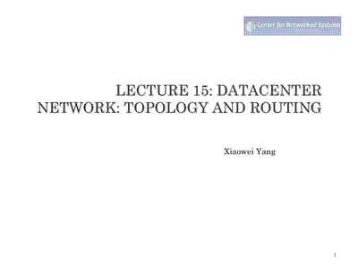 Datacenter: Topology and routing — free PDF cover