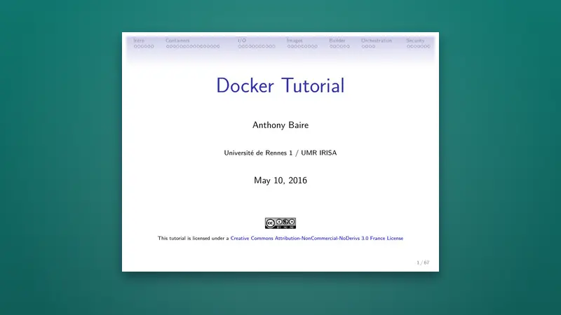 Docker Tutorial: An Introduction — PDF cover