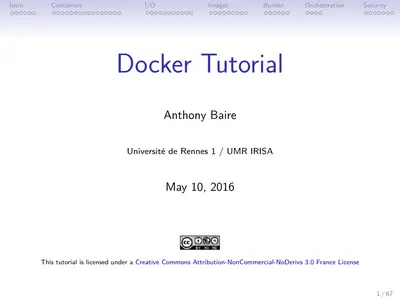 Cover of the Docker Tutorial: An Introduction PDF