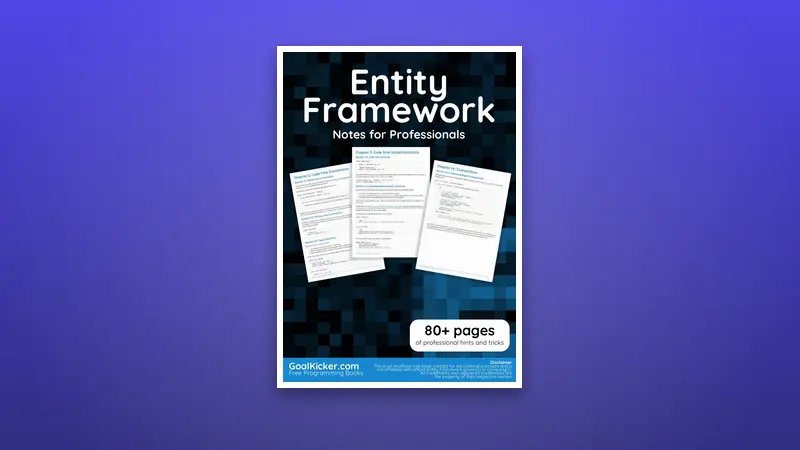 Entity Framework PDF Notes for Professionals book — PDF cover