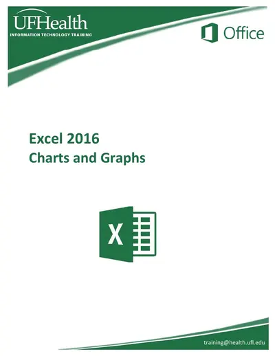 Cover of the Excel 2016 Charts and Graphs PDF