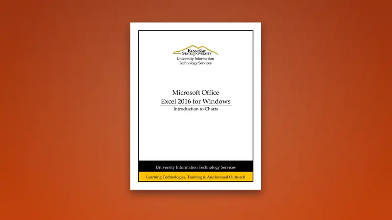 Excel 2016 PDF - Introduction to Charts — PDF cover