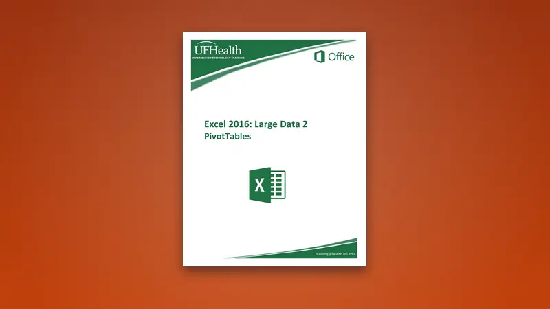 Master Excel 2016 PivotTables for Large Data — Free PDF — PDF cover