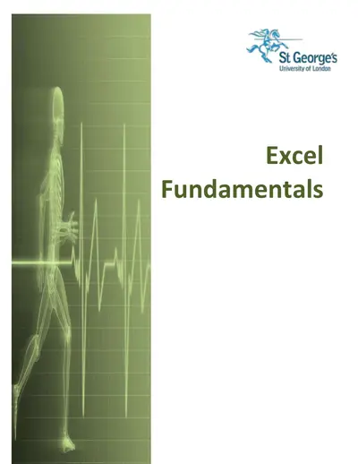 Cover of the Excel Fundamentals PDF