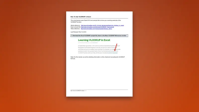 How to Use VLOOKUP in Excel PDF – Complete Guide — PDF cover